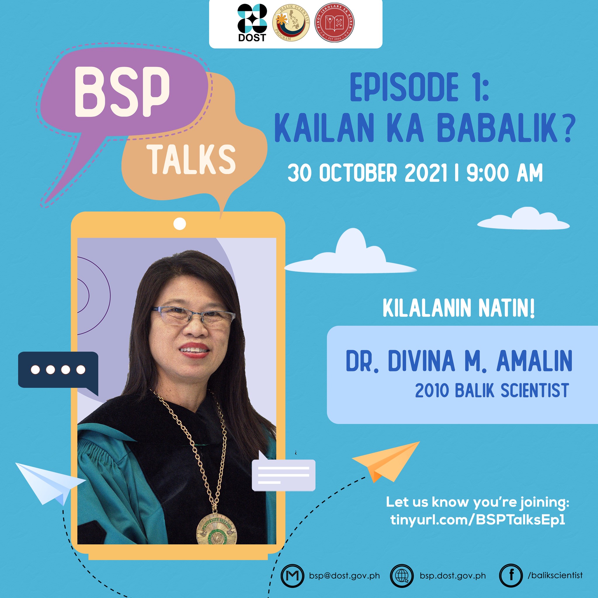 Dr. Divina M. Amalin to Guest in PIKO and BSP's Webinar