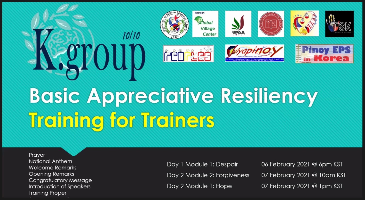 Basic Wellness Training Program by K-Group 10/10